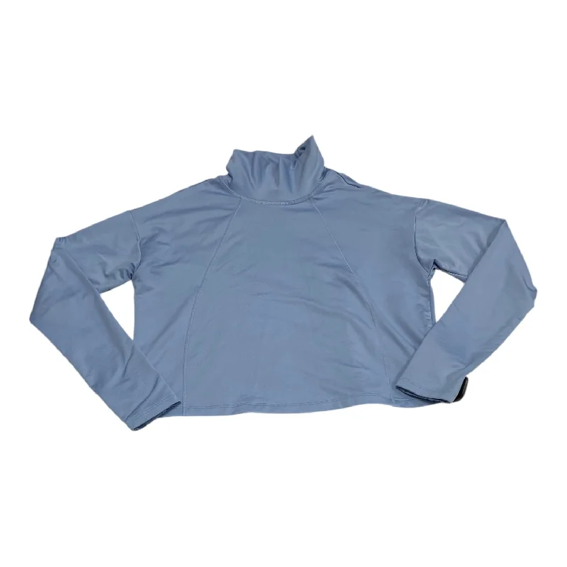 Athletic Top Long Sleeve Collar By Athleta In Blue, Size: S