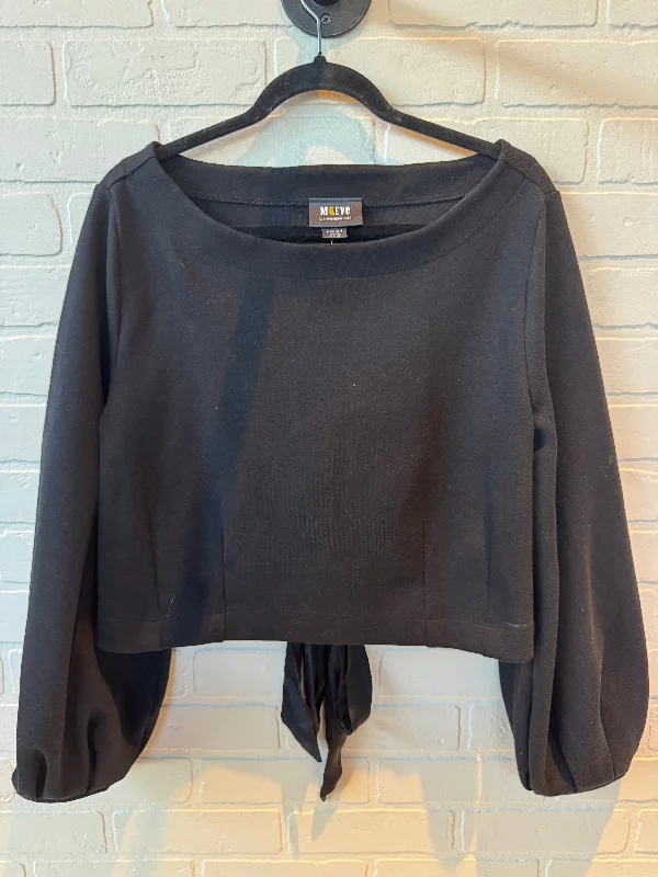 Top Long Sleeve By Maeve In Black, Size: M