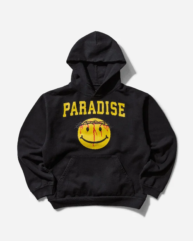 Men's Smiley Jesus Hoodie Black