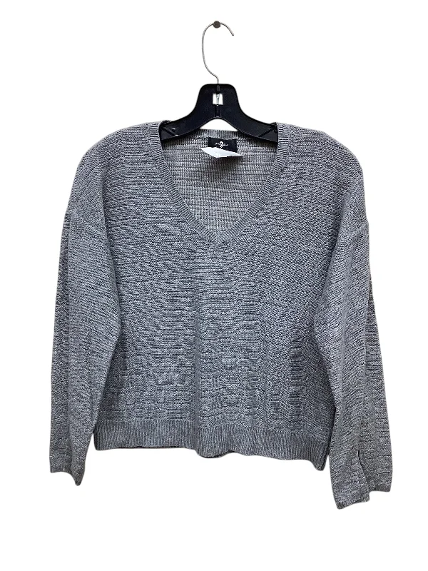 Top Long Sleeve By 7 For All Mankind In Grey, Size: Xs