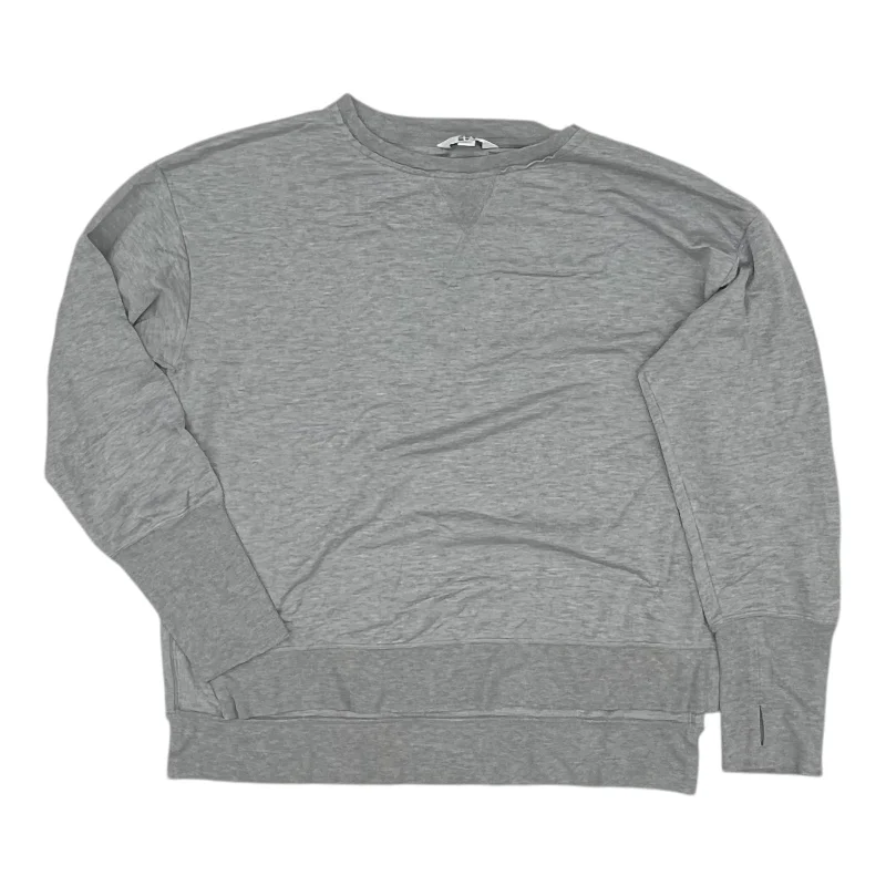 Athletic Top Ls Crewneck By Joy Lab In Grey, Size:L