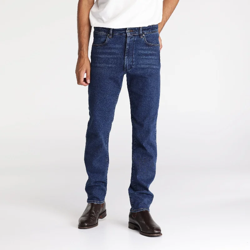 Wrangler Slim Straight Jean Double Rinse Blue