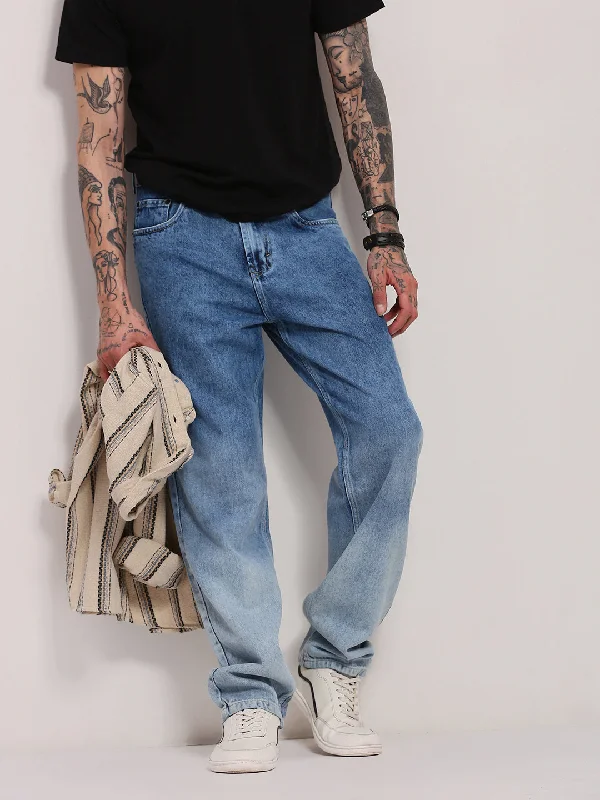 Men Blue Straight Fit Jeans