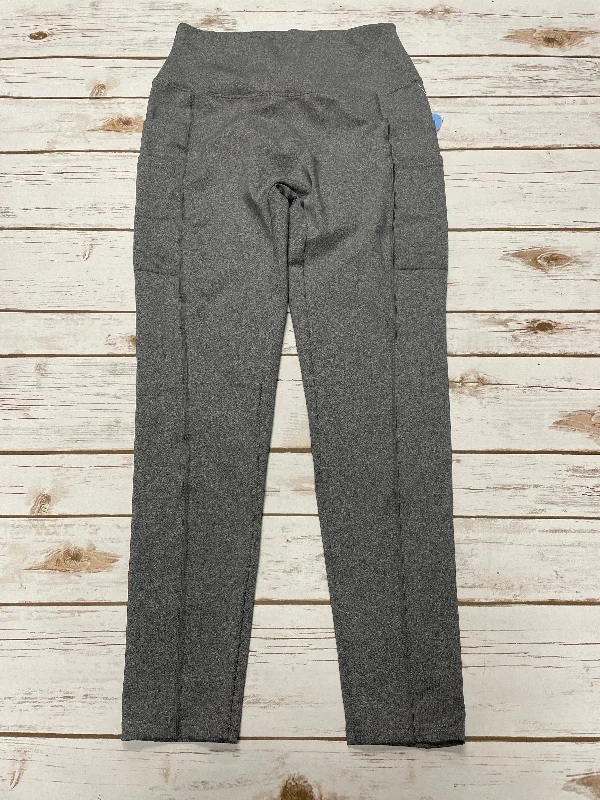 Athletic Leggings By Cmf In Grey, Size: M