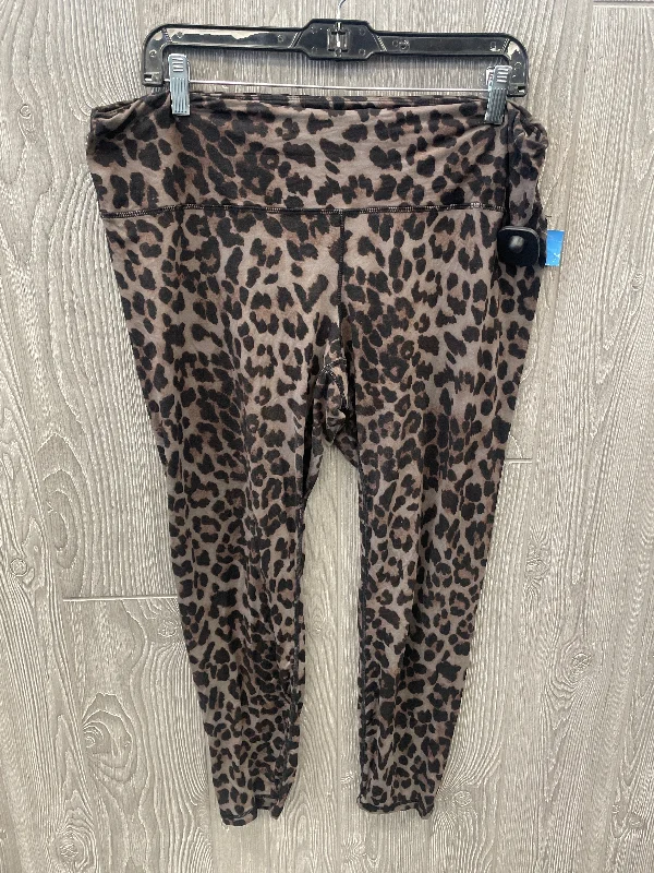 Athletic Leggings By Clothes Mentor In Animal Print, Size: 2x