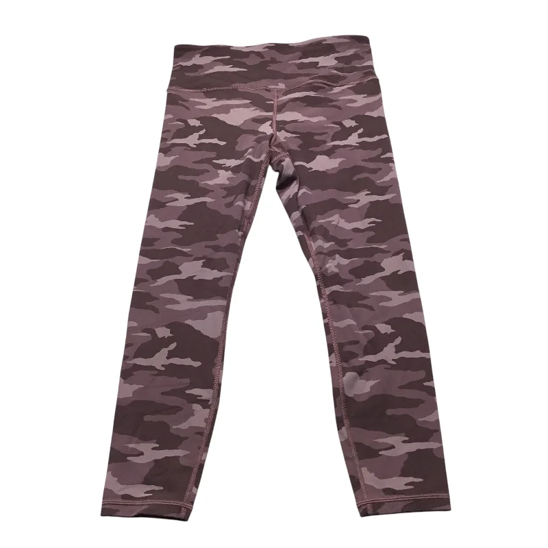 Athletic Leggings By Athleta In Camouflage Print, Size: M