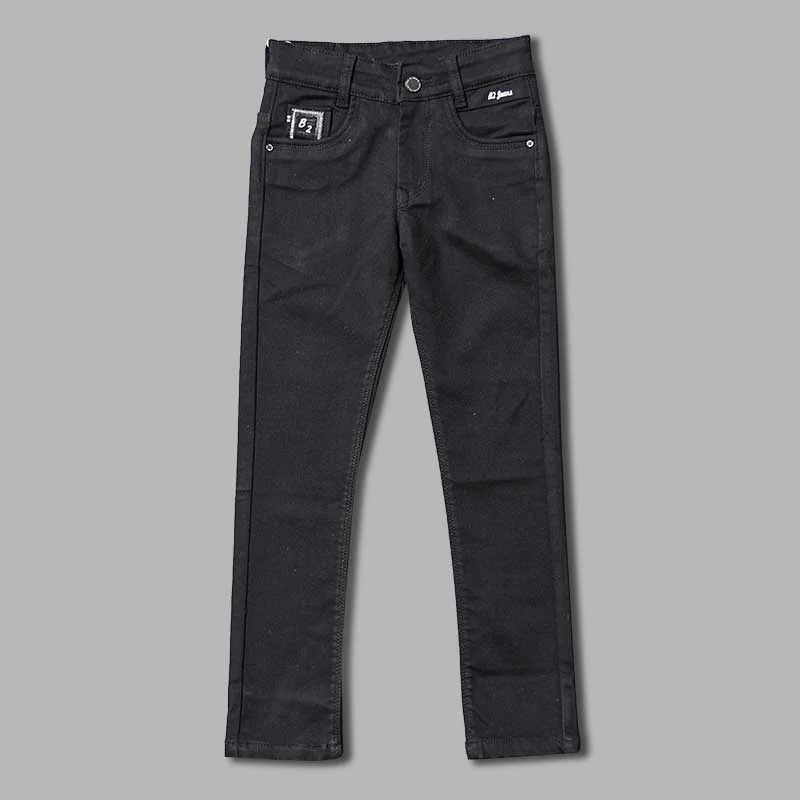 Black Slim Fit Jeans for Kids