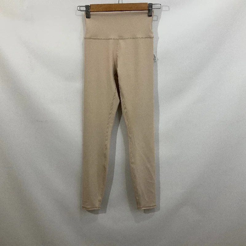 Athletic Leggings By Alo In Tan, Size: Xs