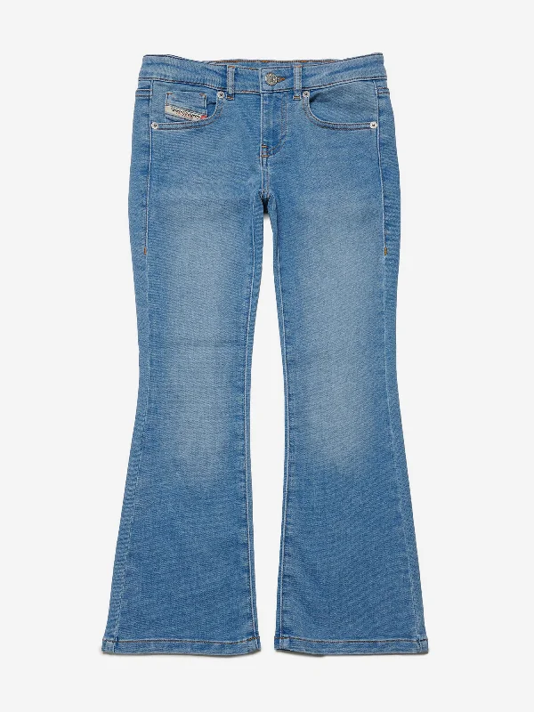 Diesel Girls Flared Jeans in Blue