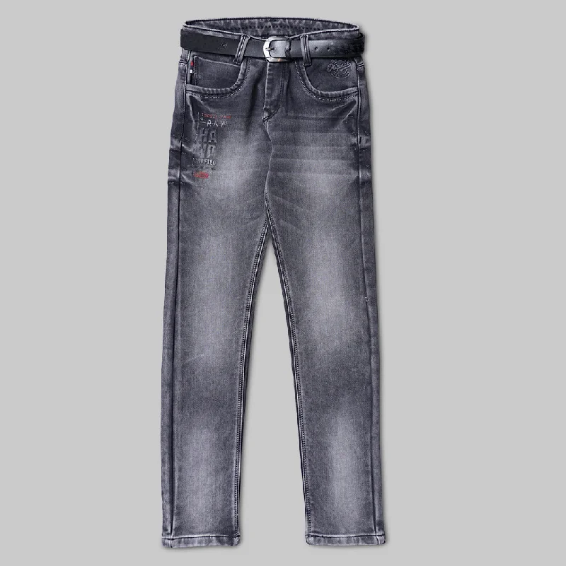 Solid Fix Waist Jeans for Boys