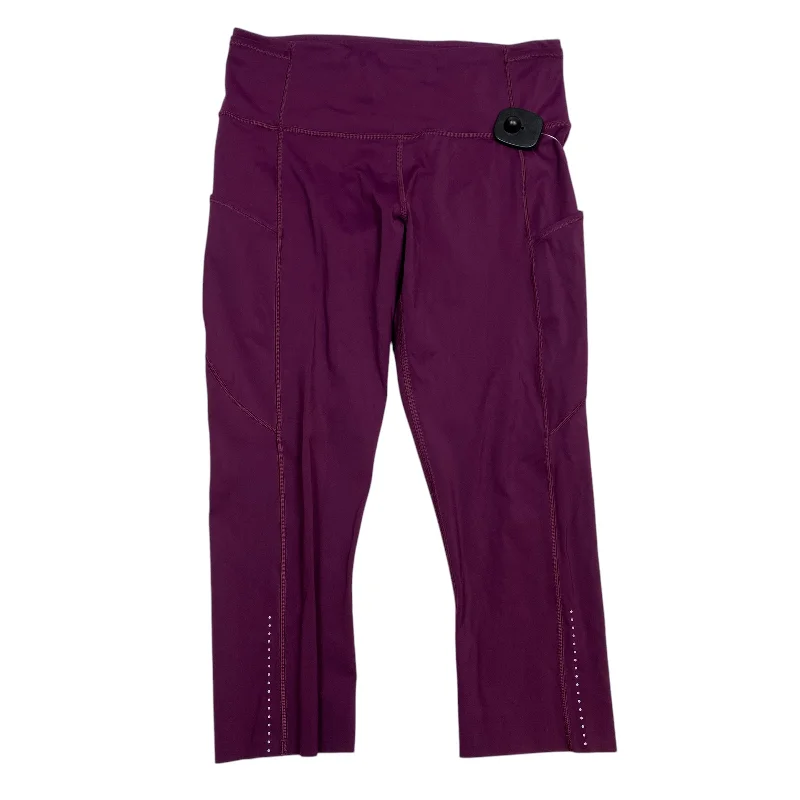 Athletic Leggings Capris By Lululemon In Purple, Size: 8