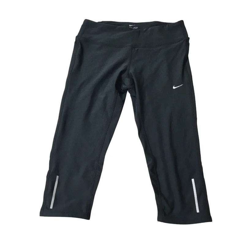 Athletic Leggings Capris By Nike Apparel In Black, Size: M