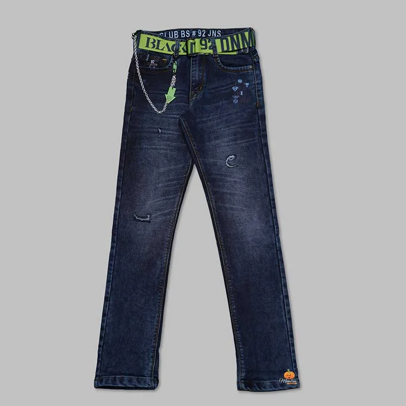 Blue Slim Fit Jeans for Boys