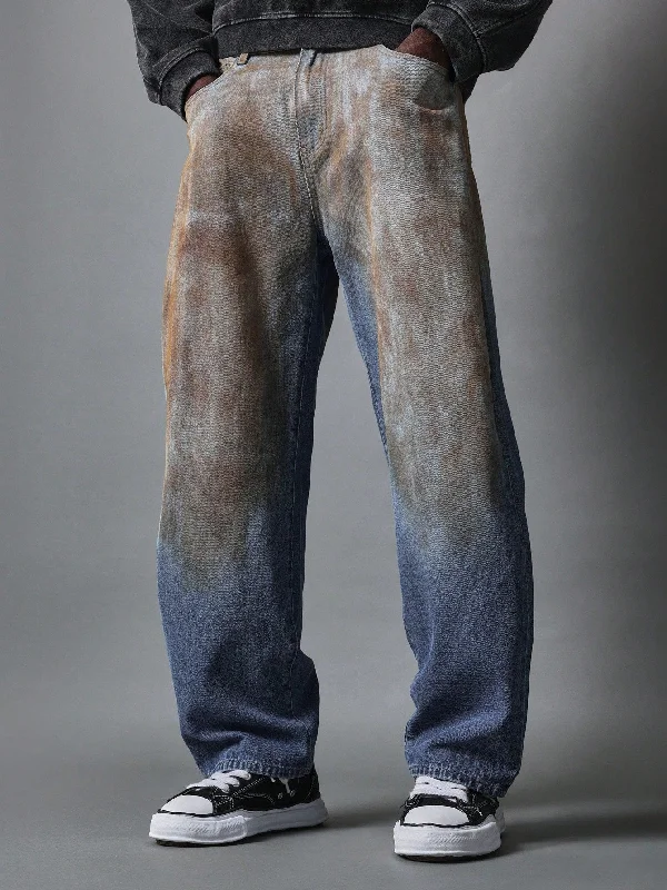 Skater Fit Dirty Washed Jean