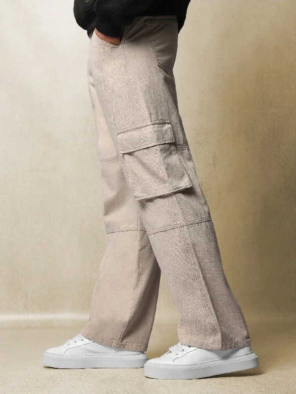 Straight Fit Twill Cargo Pant