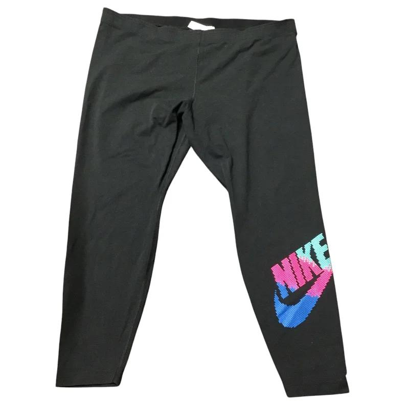 Athletic Leggings Capris By Nike Apparel In Black, Size: 2x