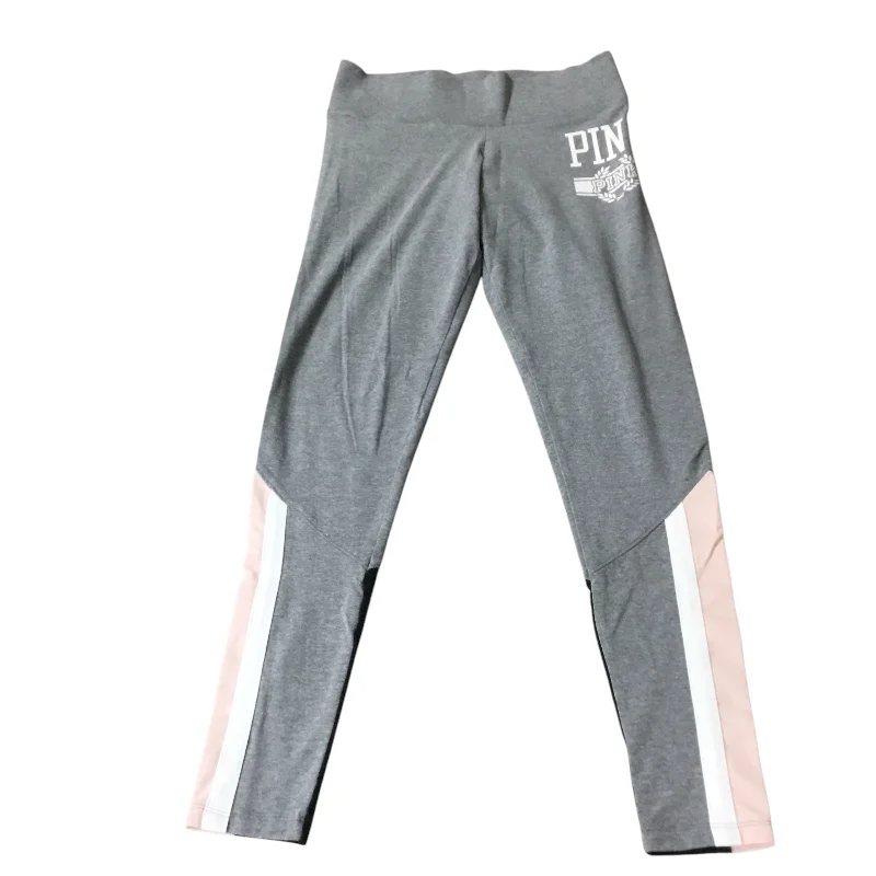 Athletic Leggings By Pink In Grey, Size: S