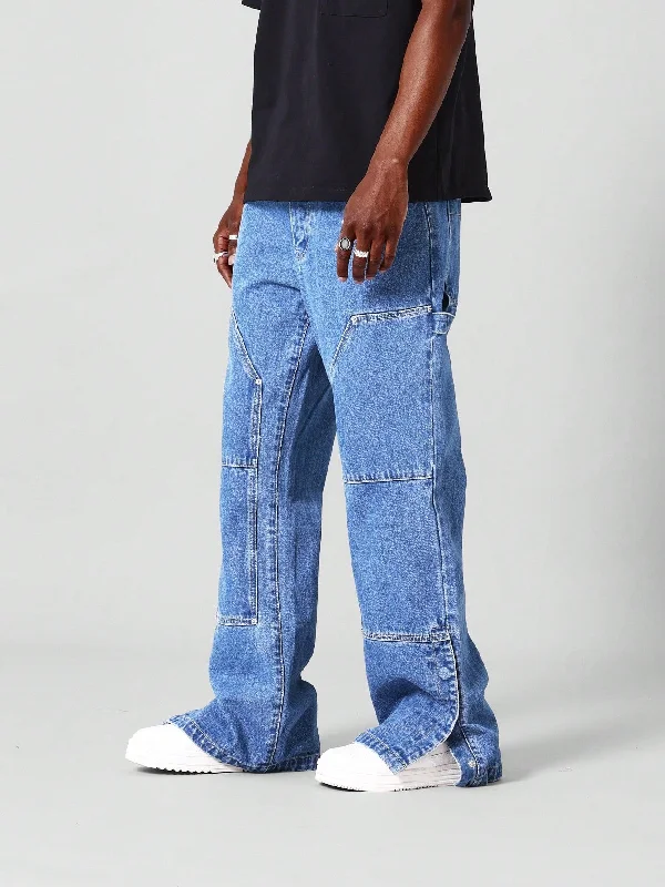 Loose Fit Carpenter Jean With Split Hem