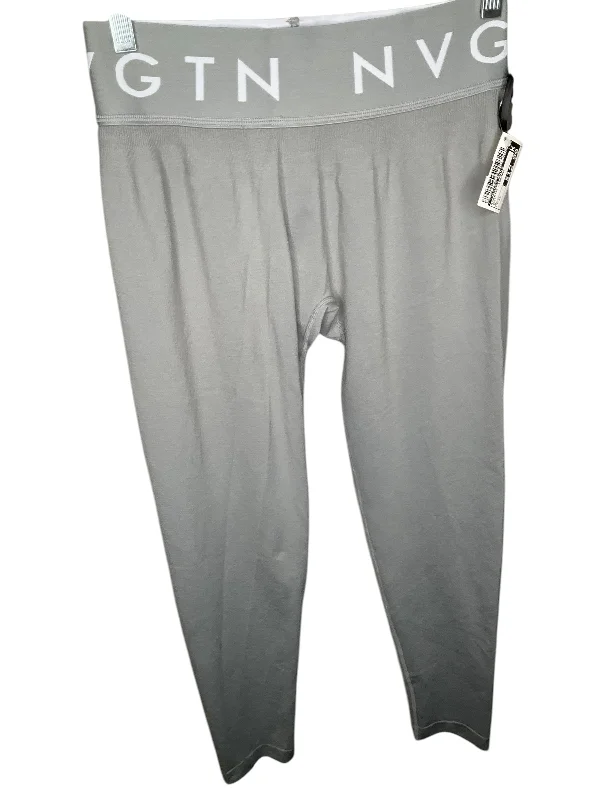 Athletic Leggings By Clothes Mentor In Grey, Size: Xl