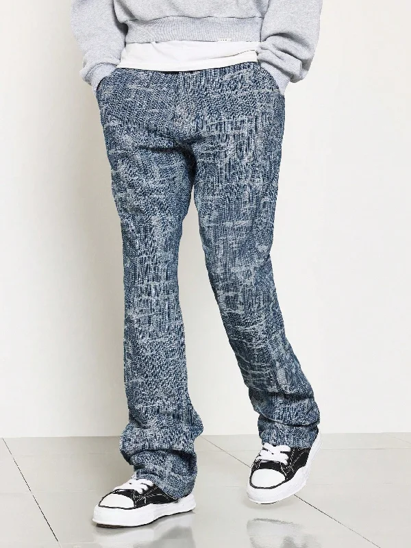 Flare Fit Textured Jean