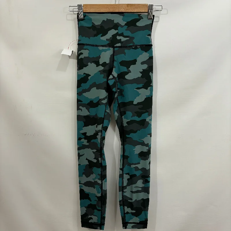 Athletic Leggings By Lululemon In Camouflage Print, Size: 2