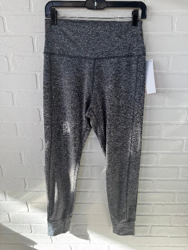 Athletic Leggings By Aerie In Grey, Size: 12