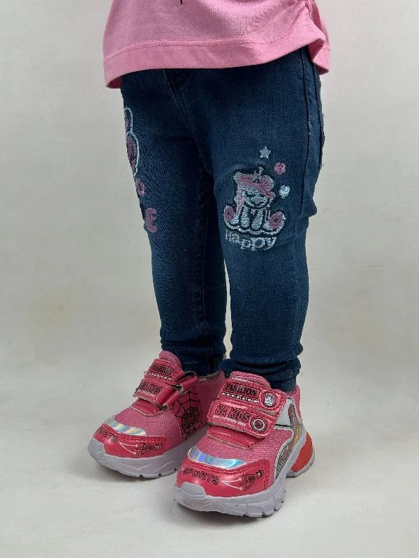 2Yrs - 11Yrs Blue Stretchable Denim Jeans For Girls GJ19