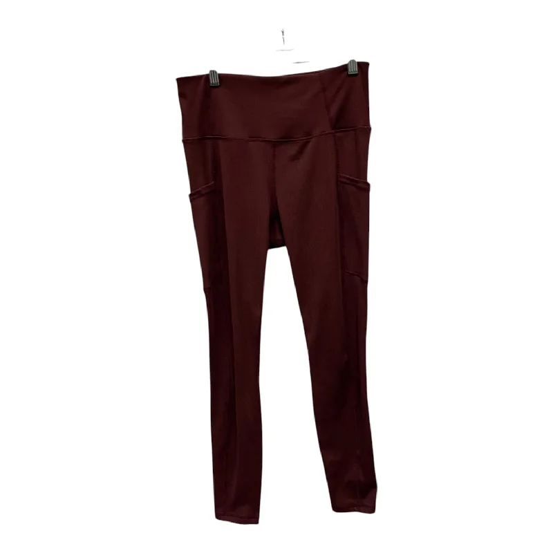 ATHLETIC LEGGINGS by LUKKA In MAROON, Size: M