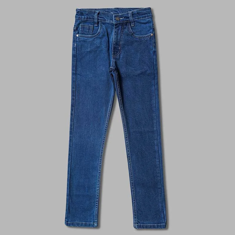 Blue Slim Fit Boys Jeans