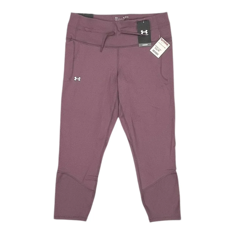 Athletic Leggings By Under Armour In Mauve, Size:Xl