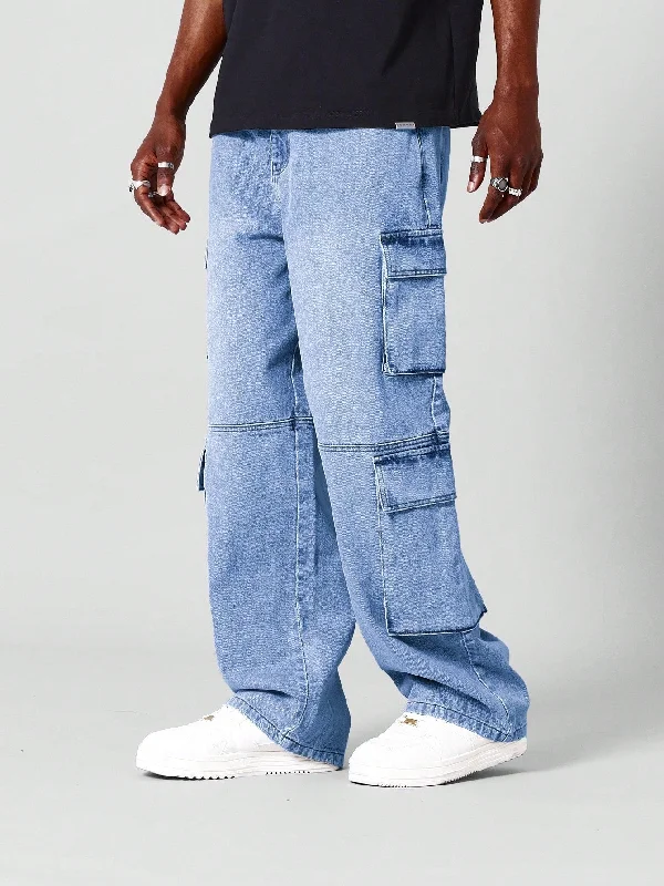 Loose Fit Cargo Jean