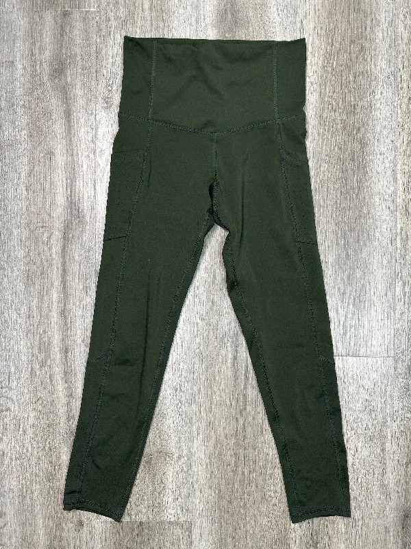 Athletic Leggings By Champion In Green, Size: S