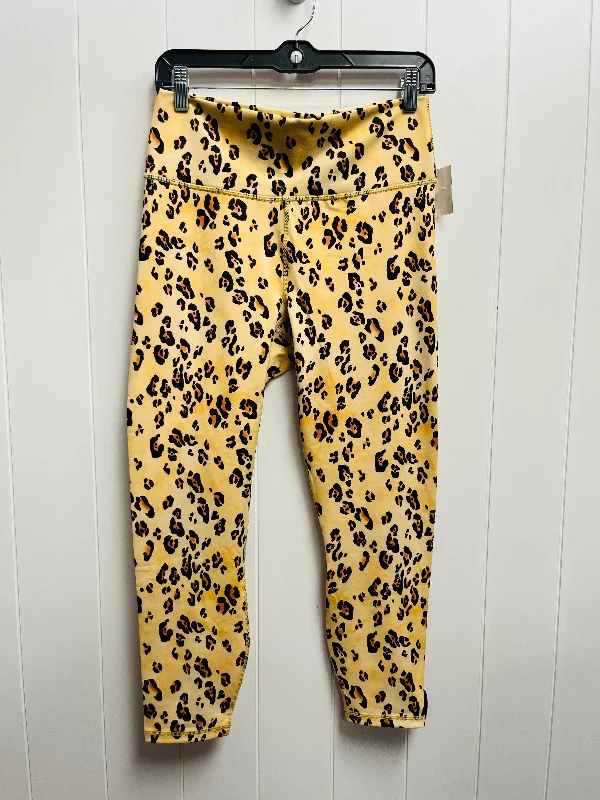 Athletic Leggings By Fabletics In Animal Print, Size: L