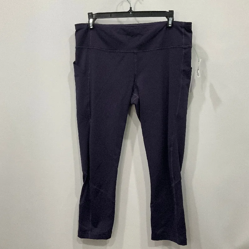 Athletic Leggings Capris By Lululemon In Purple, Size: 10