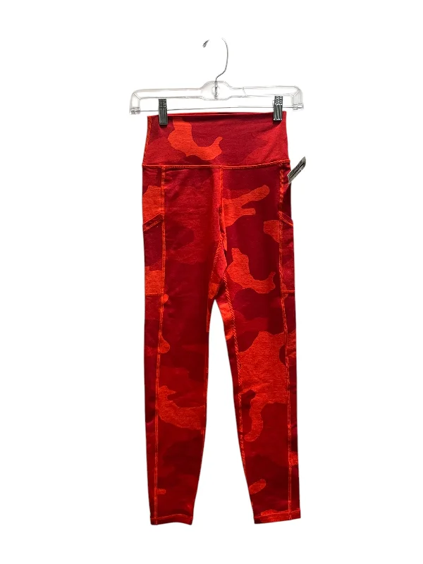 Athletic Leggings By Aerie In Red, Size: S