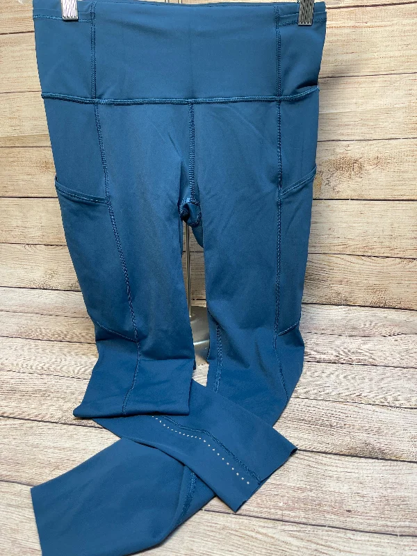 Athletic Leggings By Lululemon In Teal, Size: S