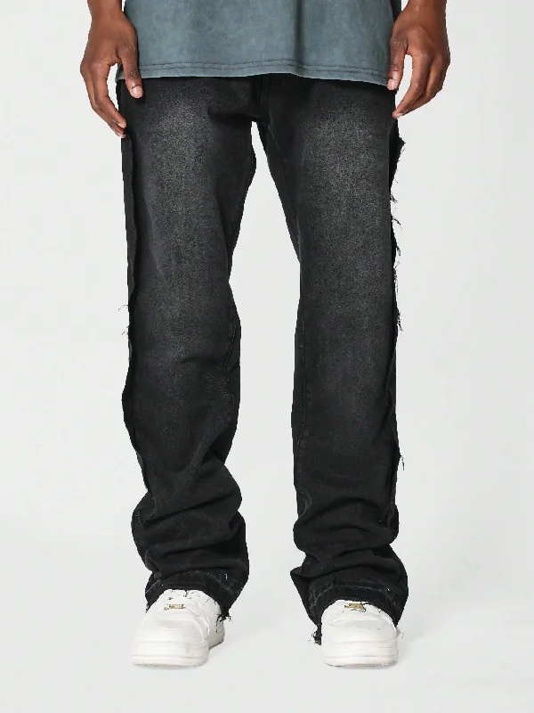 Flare Fit Jean With Zippers