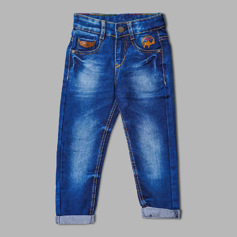 Faded Navy Blue Jeans for Boys