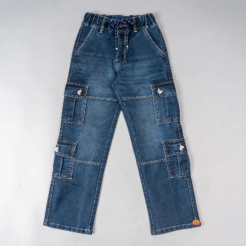 Denim Cargo Boys Pants