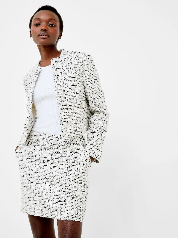 Effie Boucle Collarless Blazer